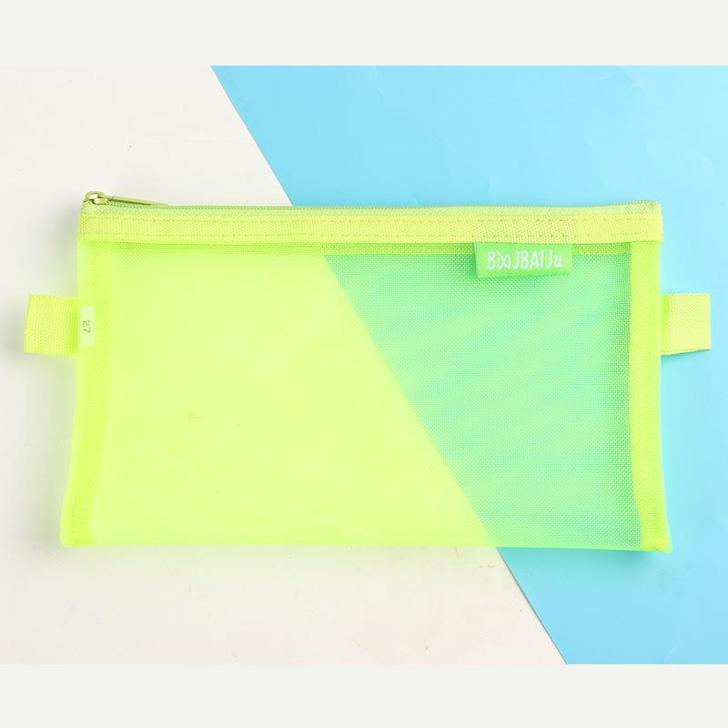 Large Capacity Custom Transparent Mesh Pencil Case with Logo