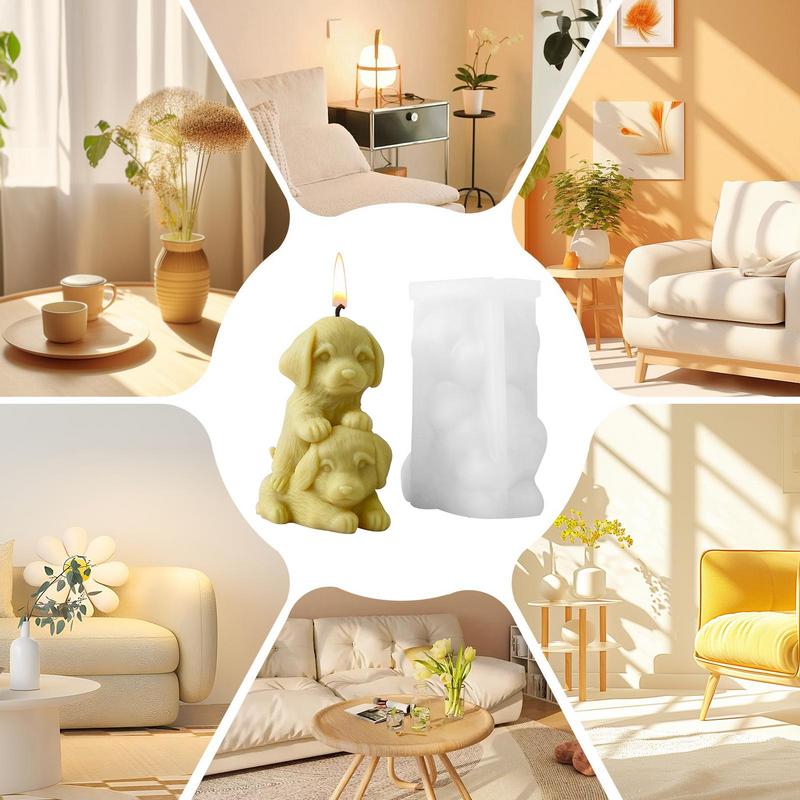 Welpenkerzenform Stapelwelpe Harz Gips Eiswürfel Backform Harz Gips Eiswürfel Backform Duftkerzenform Cartoon