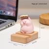 Mobile Phone Stand - Zhenan Zhenan, a Cute Resin Figurine for Home, Living Room, Tabletop Decoration. A Cute Pig-shaped Toy for Luxury Display.