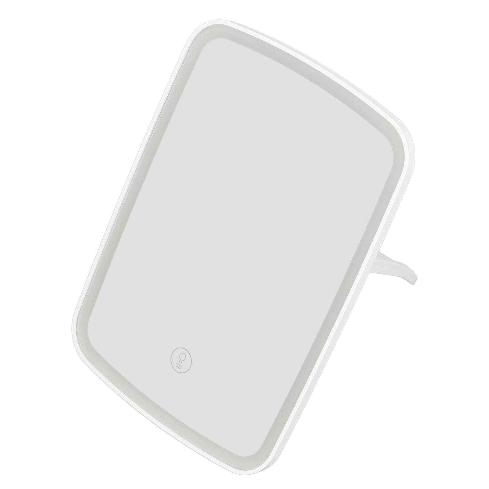 

LED Cosmetic Mirror Desktop HD 3 Color Lighted Folding Cosmetic Vanity Mirror for Home