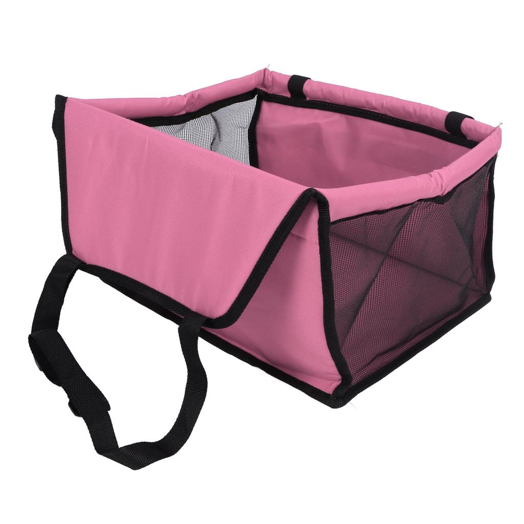Pet Car Seat Waterproof Breathable Prevent Slip Adjustable Straps Dog Car Basket with Safety Leash