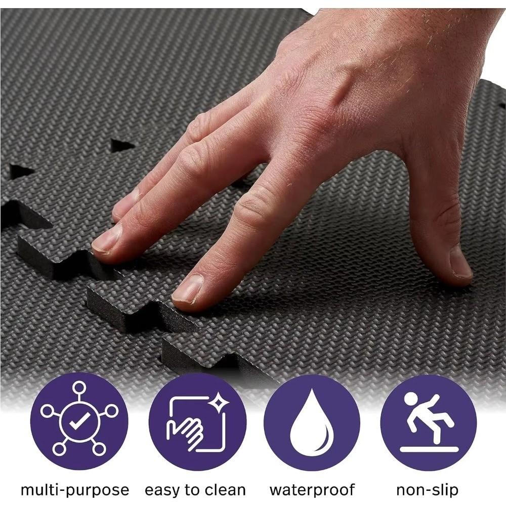 Easy Clean EVA Foam Play Mat Puzzle Tile Interlocking Yoga Mats Soft Protective Surface Exercise Mat Gym