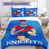 Knights 3pcs Bedding Set Duvet Cover Closure Includes 1 Duvet Cover & 2 Pillowcases for All Seasons Bedroom Home Dorm Decor