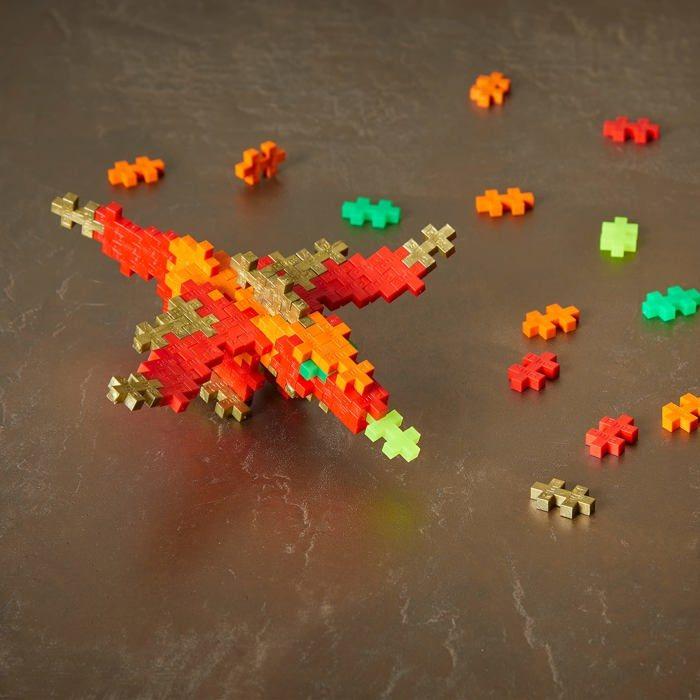 Construction Set - Plus Plus - 4267 - Tube of 100 Pieces - Dragon - Educational and Fun