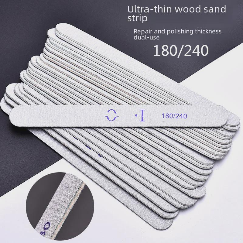 Nail Shaping and Polishing Sponge with Coarse and Fine Sand for Real Nails