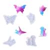Flexible Silicone Mold For Creative Keychain And Home Decors Projects Featuring Unique Butterfly And Paper Cranes Shapes