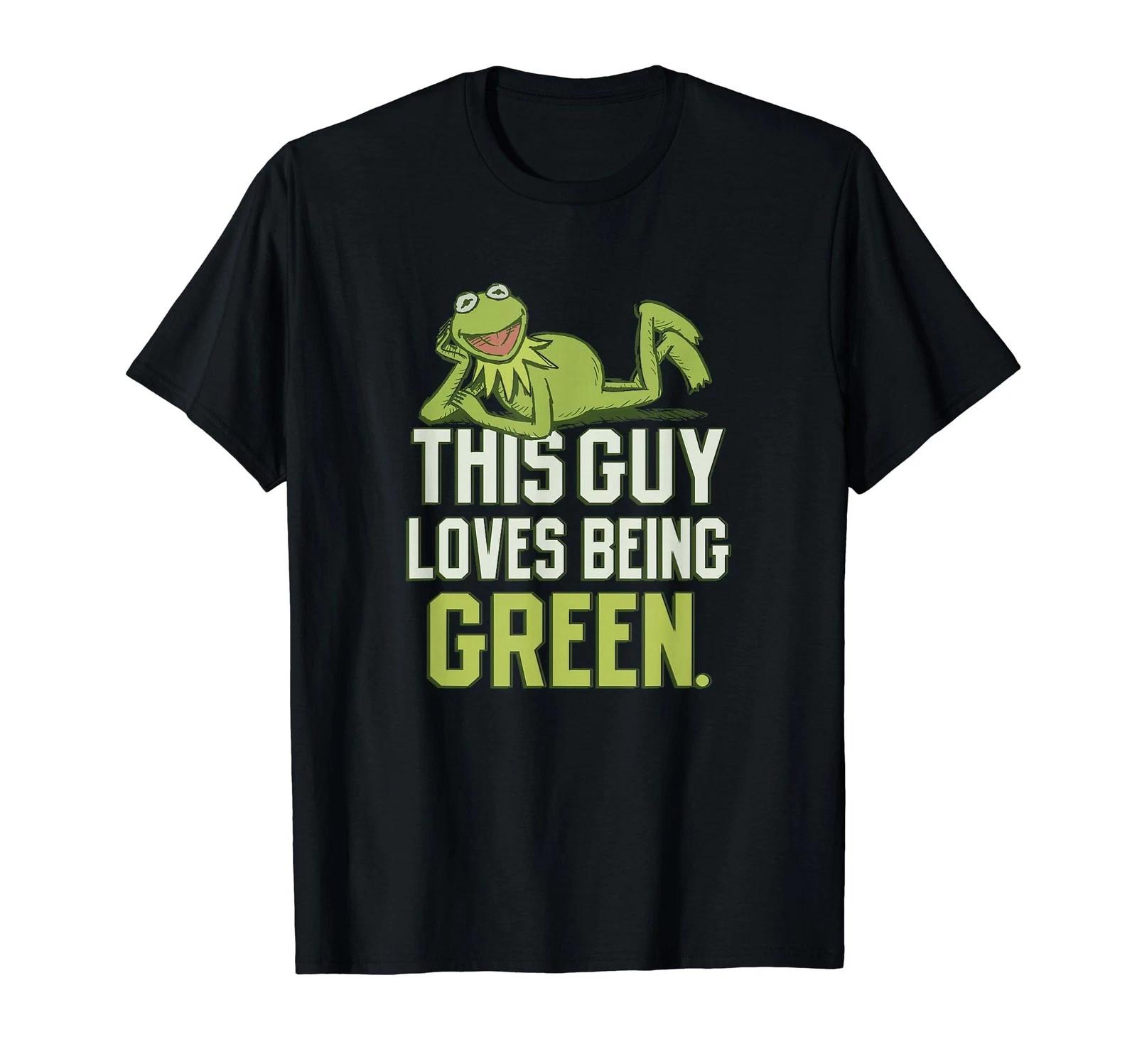 Disney Muppets This Guy Loves Being Green Retro Kermit T-Shirt_ 2XL