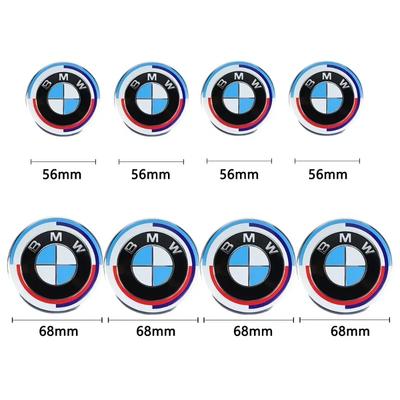 4pcs 68mm Automobile Tire Center Cover Logo Is Suitable For M1x3 X6 X7 134567 Series E36 E39 E46 E60 E90 Accessories.