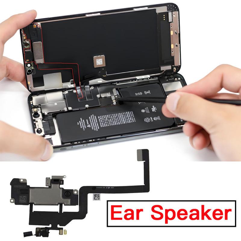 Top Earpiece Loud Speaker For iPhone 11 Pro Max Ear Speaker With Light Sensor Mic Flex Cable Replacement Parts