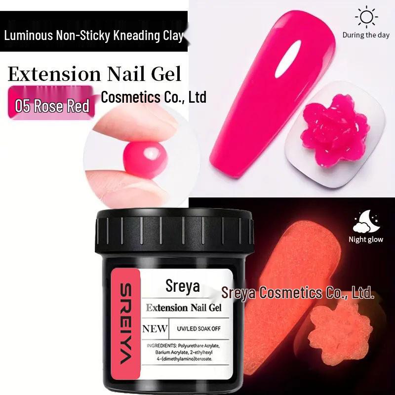 

Светящийся в темноте нелипкий гель для нейл-арта для лепки и наращивания