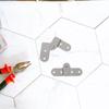 2PCS Ladder Folding Hinges Rotatable Support Bracket Metal Hinge Invisible Heavy Duty Table Fixed Hinge Furniture Hardware