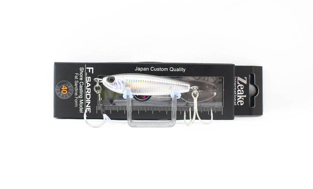 Leurre Métal Zeake Fat F Sardine 40g Couleur 002 Pêche Mer Carangue Neuf