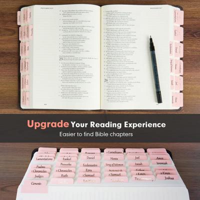 5/6-teiliges personalisiertes Bibel-Index-Tags-Set mit klarem Druck, reißfest, wasserdicht, Bibelbuch-Tabs, Etiketten, Aufkleber