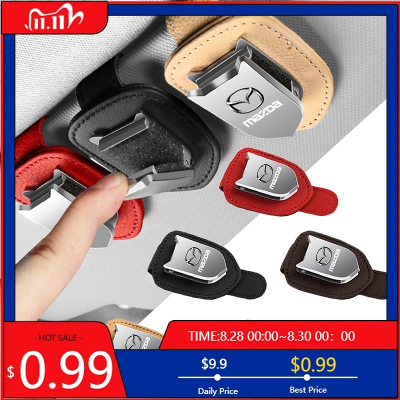 2025 Hot Car Eyeglass Holder Glasses Storage Clip Auto Accessories for Mazda 2 3 6 8 RX8 CX-5 CX-7 CX-9 MX3 CX4 BM CX-3 Atenza A