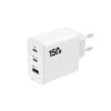 Caricabatterie super rapido da 150 W, ricarica ultra rapida, 3 porte PD tipo C per iPhone, Samsung, Xiaomi