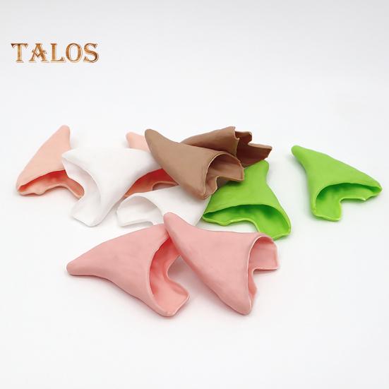 1 pereche urechi false de elf din latex, urechi de cosplay, recuzită, reutilizabile, urechi ascuțite de zână Pixie pentru petreceri de costume, accesorii pentru cabina foto, recuzită