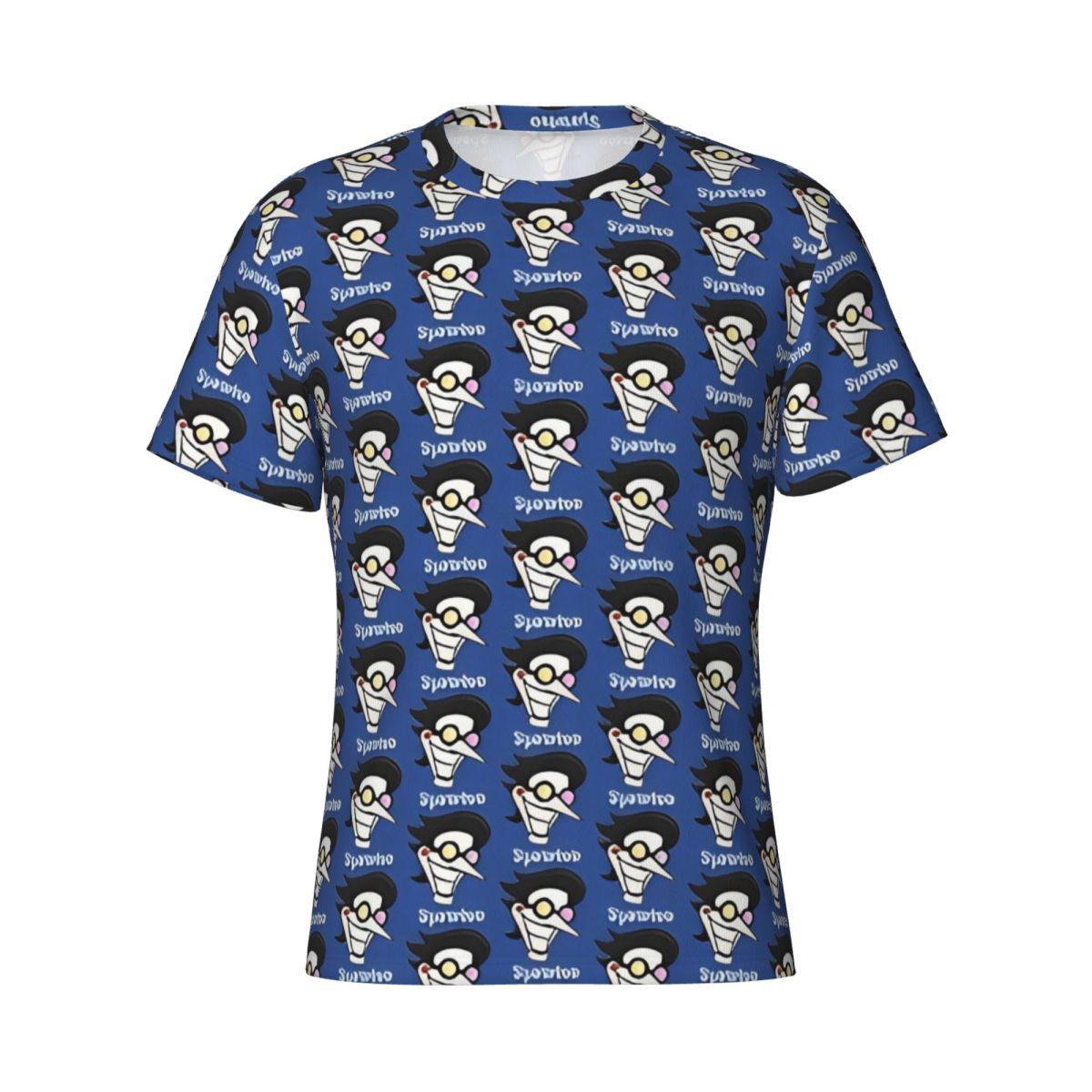 Deltarune Spamton T Shirts for Men Women Novelty T-Shirt Crewneck Video Games Tees Short Sleeve Clothing Graphic Printed - Me... S разноцветный