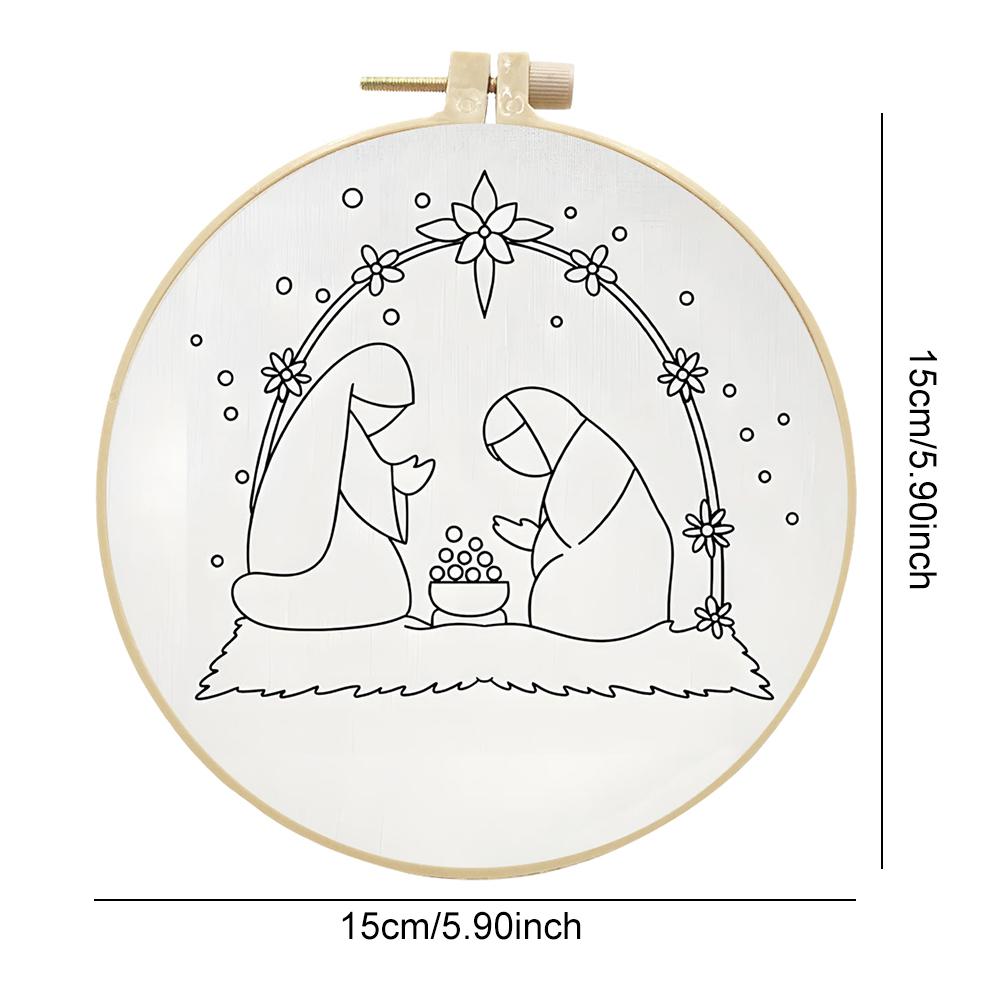 

Набір для вишивки до Різдва з візерунком та інструкціями для початківців Набір для практики вишивальних швів Вишивальні матеріали