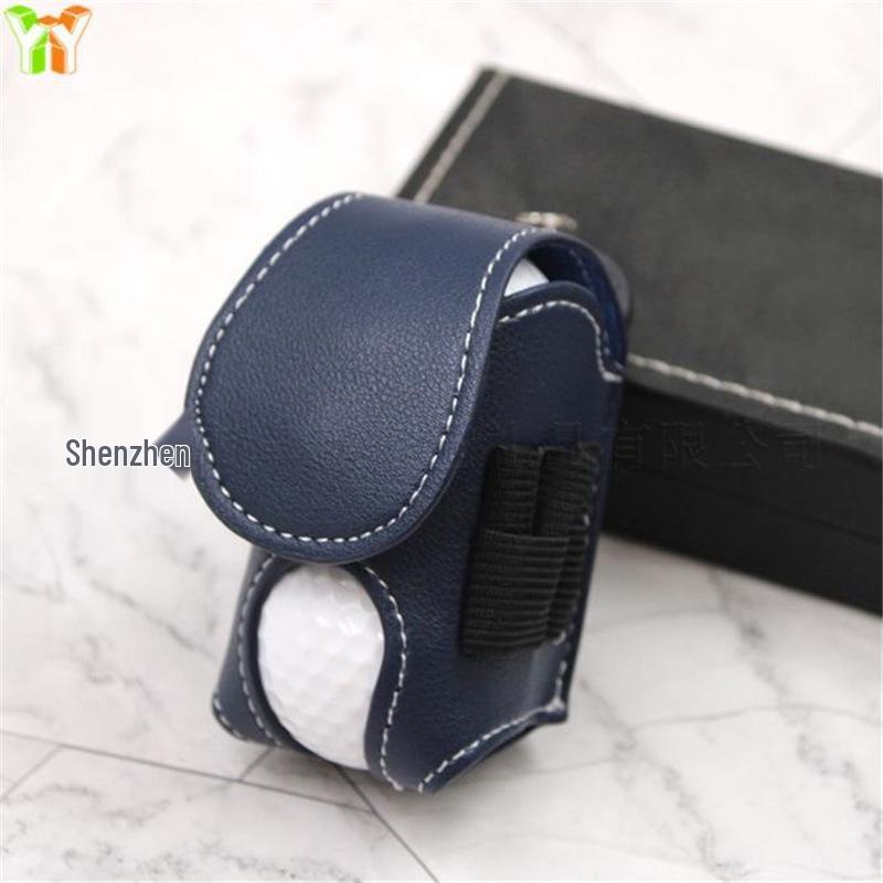 Leather Waist-Mounted Golf Ball Pouch | Outdoor Sports Storage Bag