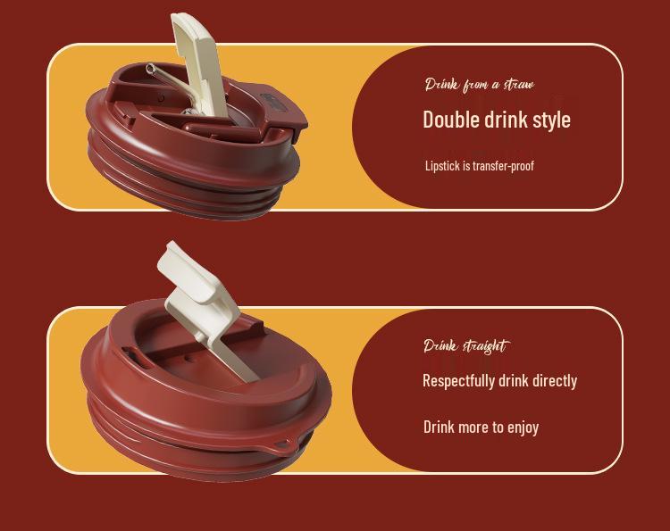 Trendy 304 Stainless Steel Portable Pull-Rope Travel Cup - Cola Coffee Gift Cup