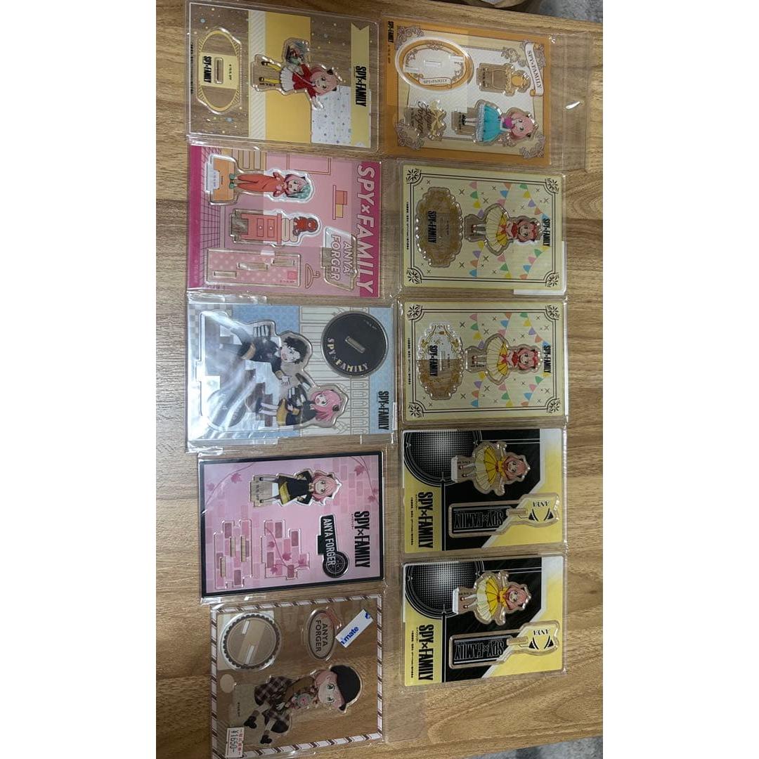 Used SPYFAMILY Anya acrylic stand 10-piece set