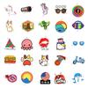 50 Creative Easy-To-Tear Small Ear Graffiti Stickers Decorative Creative Hand Account Stickers