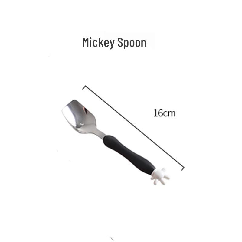 

Mickey Stainless Steel Training Cutlery Set: Spoon, Fork & Spork for Toddlers