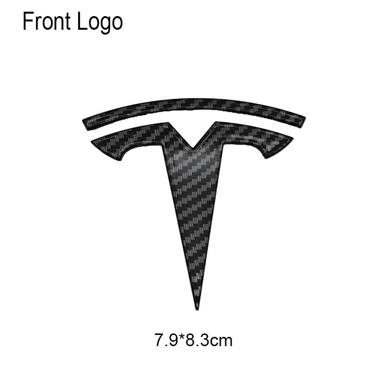 UBLM4 3D ABS Emblema Cofano Anteriore Auto Adesivo Badge Baule Posteriore Per Tesla Model 3 Model Y Decorazione Sostitutiva Decalcomanie Accessori