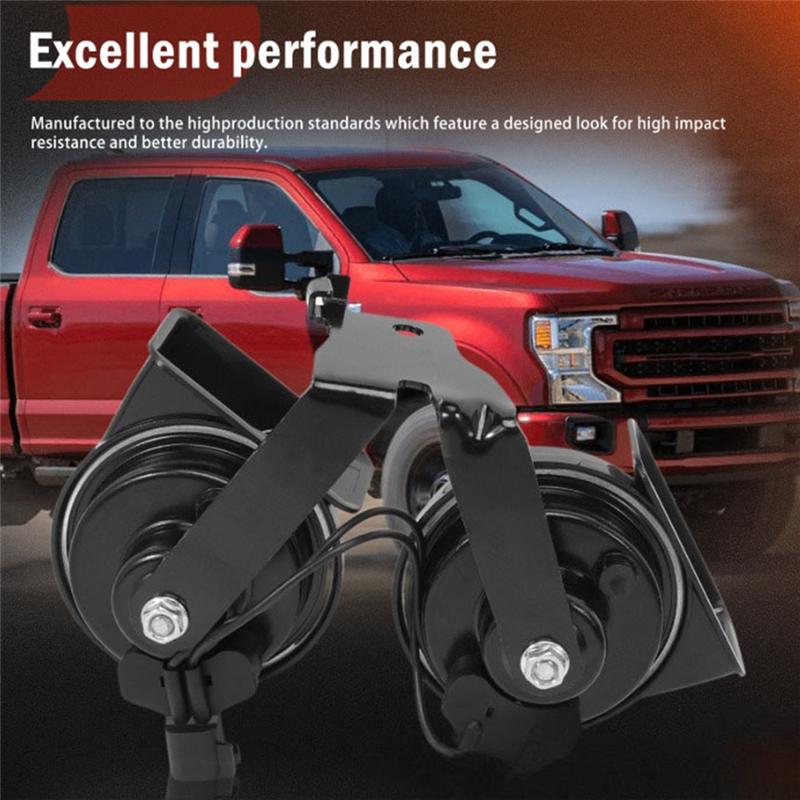 Trending HC3Z-13832-G For Ford F250 F350 Super Duty 2017-2022 Dual Horn Assembly With Mounting Bracket