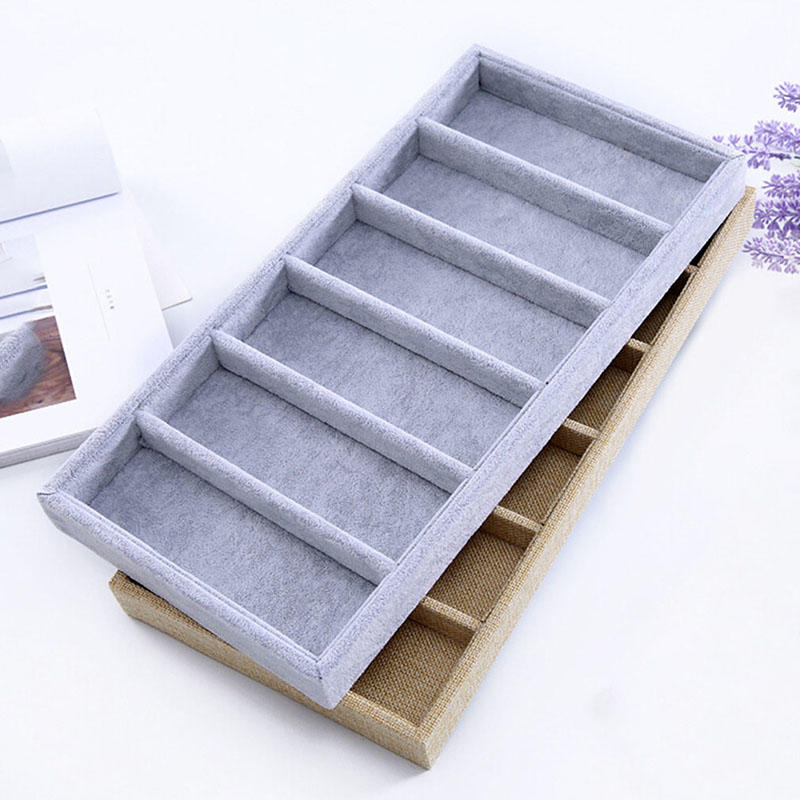 1Pc Sunglasses Display Box High Quality Storage Boxs Organizer Packaging Props Eyewear Case 6 Grids