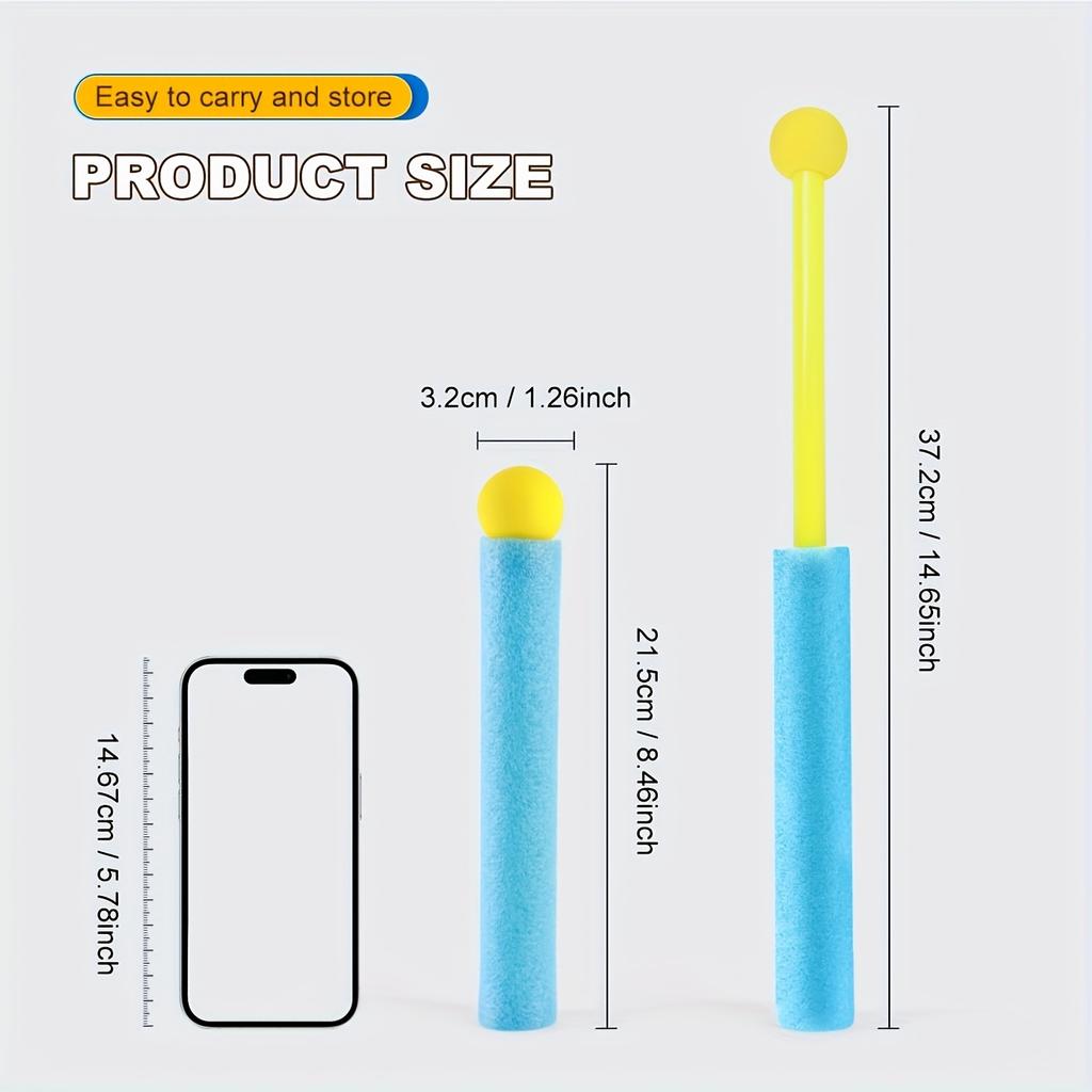 6-Pack Colorful Foam Water Spray, Colorful, Summer Entertainment, Family and Friends Outdoor Water Games