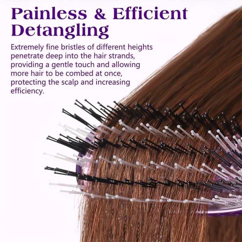 WANMEI Premium Head Massager Anti-static Scalp Brush Hair Massager Shampoo Brush Wet Plastic Detangling Brush Hair Cleaning Comb