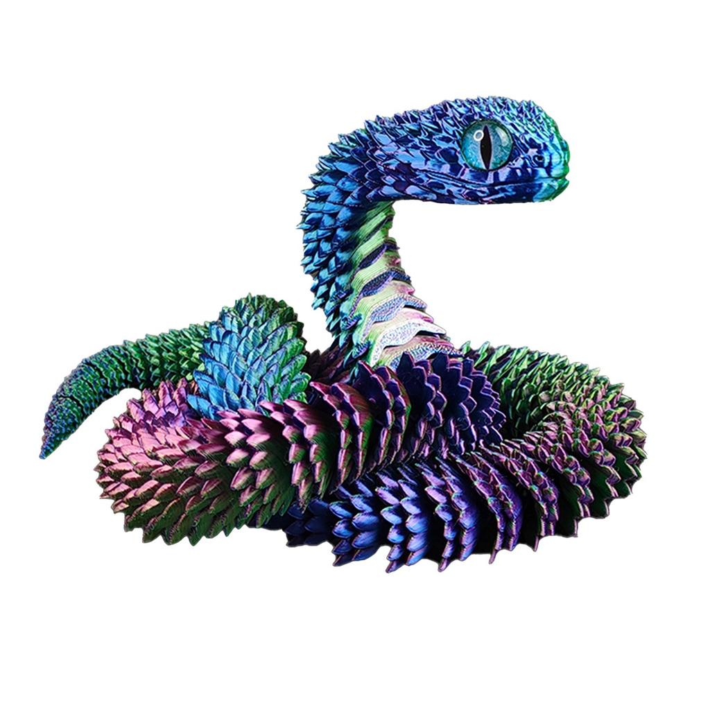 Flexible 60cm Snake Toy Model Realistic Design with Textured Body Soft Material for Educational and Recreational Use