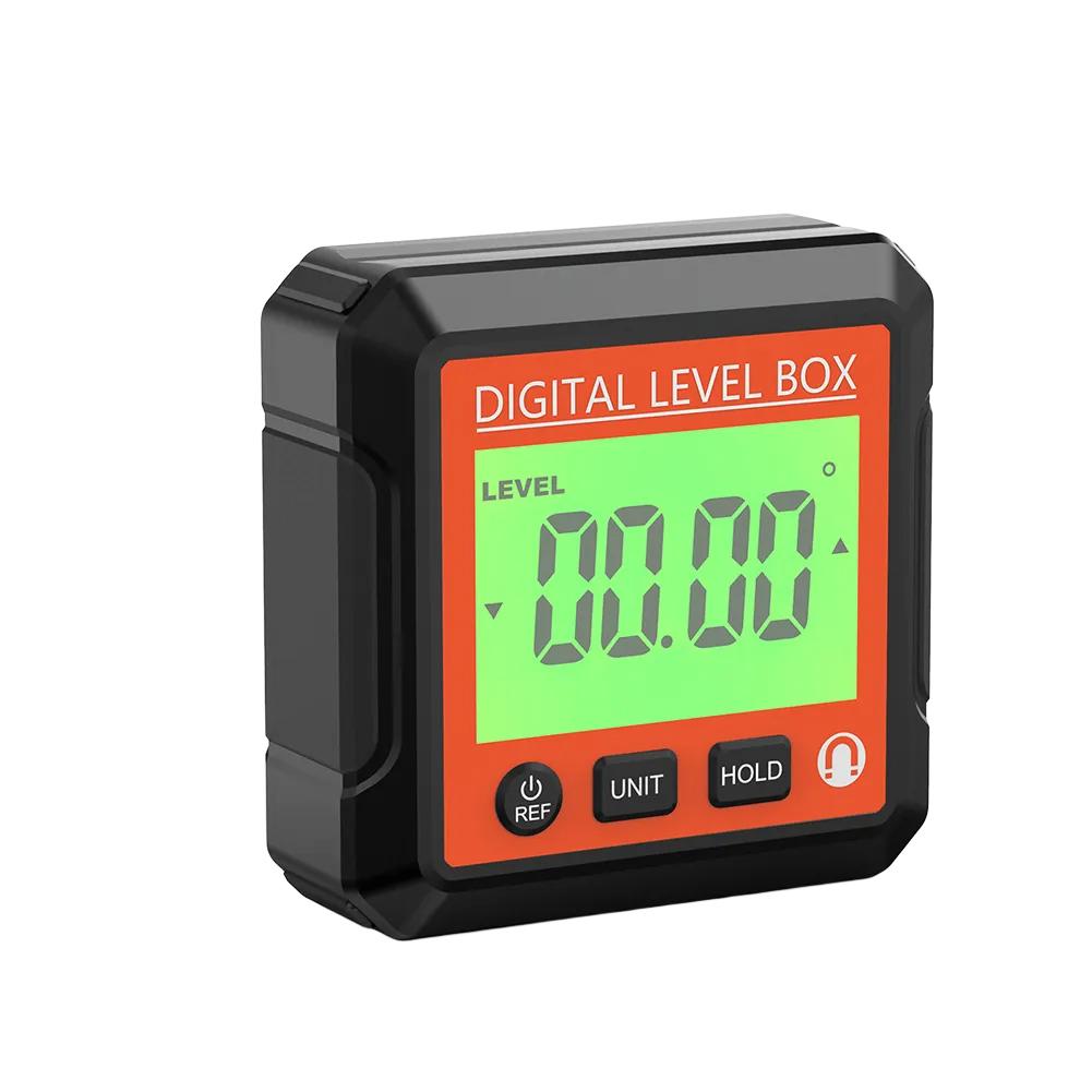 Magnetic Digital Inclinometer Protractor with Dual Measurement Modes for Angle and Slope Conversion In Carpentry and Engineering