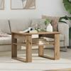 Artisan Oak Coffee Table 64 X 54 X 44 Cm Engineered Wood