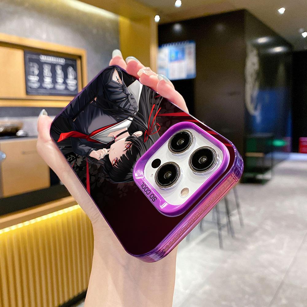 Wuthering Waves Chisa Phone Case for iPhone 17 16 15 14 13 12 11 X XR XS Air Pro Max Plus Purple Colorful Silver Cover