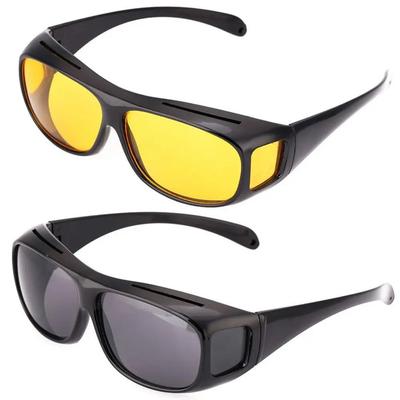 Drivers Goggles Interior Accessory Protective Gears Sunglasses Night Vision Glasses Anti Glare Car Driving Glasses NEW