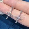 BELLA BOX Orecchini Pendenti a Croce in Zircone per Donna Accessori Moda per Orecchie Matrimonio Festa Indossare Quotidiano Gioielli di Lusso Versatili