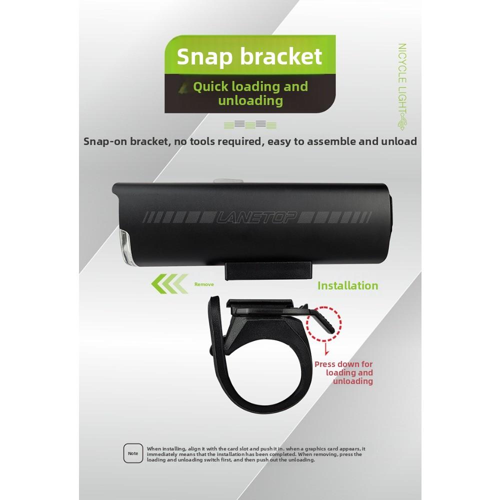 All-aluminum Highlight Charging Cycling Headlights Bicycle Lights Mountain Bike Headlights