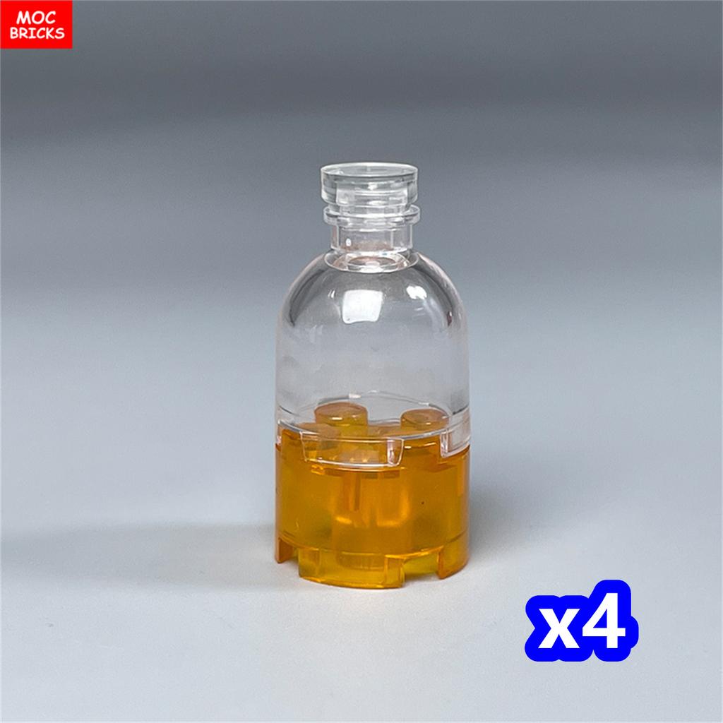 MOC Bricks Transparent Container Drinking bottle 30351 Water Playthings Round 2x2x1 Dome Top-Hollow Stud Constructing Blocks Kids Toys