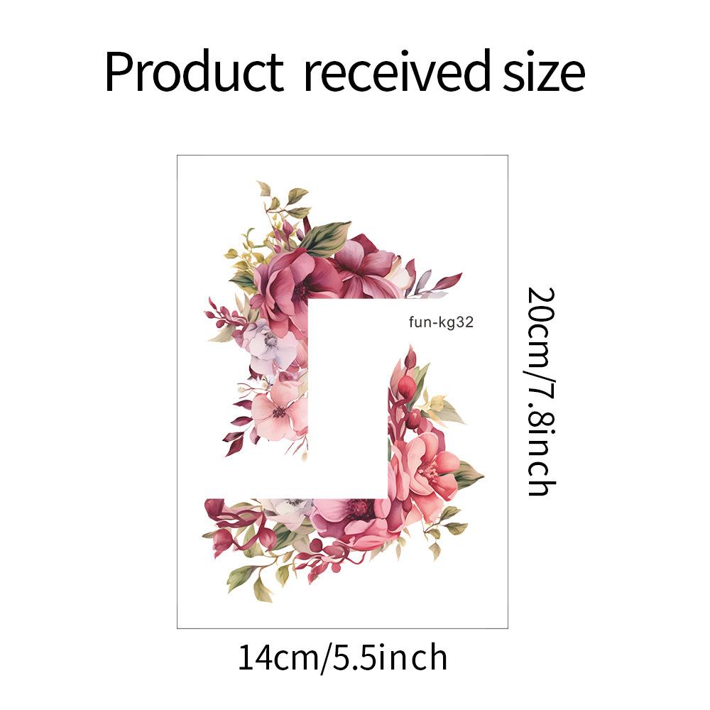 

Цветы и листья переключают крыльцо гостиной украшение настенная наклейка 14*20CM/fun-kg32