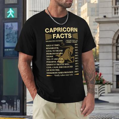 Harajuku Capricorn Twelve Constellation (10) T-shirt  Motion Tshirt Graphic Humor Graphic Aactivity Competition USA Size