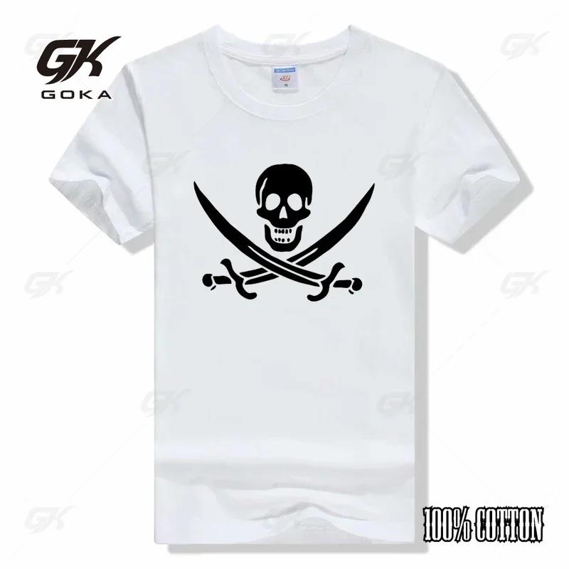 Calico Jack Sword Pirate Flag Jolly Roger Graphic TShirt Jolly Roger Pirate Flag t shirt sublime t shirt Short Sleeve t shirt