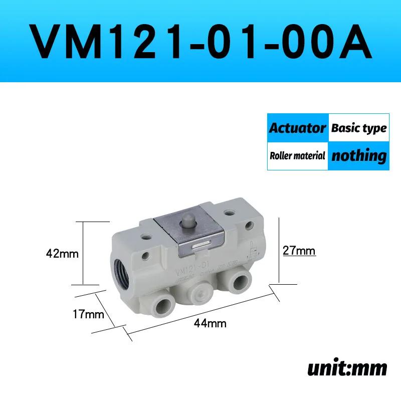 Pneumatischer Rollenschalter Zwei-Wege-Schalter Zwei-Positionen-Schalter Drei-Wege-Schalter Mechanisches Ventil Manuelles Ventil VM131-01-00A VM120-01-00A VM133-M5-01SA