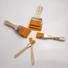 Nylon Paint Brush Set: Wooden Handle Brushes for Oil, Acrylic, Art, or Industrial Use.