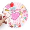 50PCS Heart-Shaped Valentine's Day Stickers for Wedding, Laptop, Luggage, Phone Decor.
