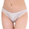 ONE LIMITATION Embroidered Pearl PT016 Women's T-Back Panties, Underwear, Lingerie, (4. White)