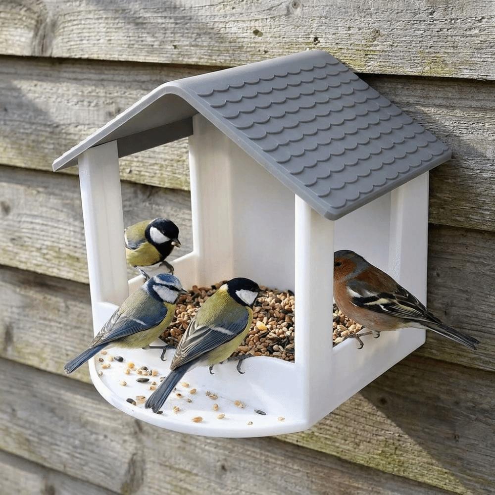 Regensicheres Wandhängendes Vogelhaus Futterhaus Form Vogel Futterstation Wildvogel Futterer Hinterhof