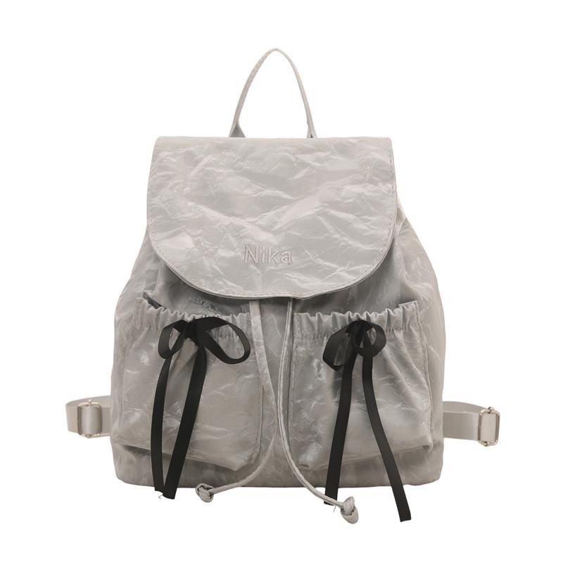 Schoolbag Fashion Bow Backpack College Student Class Bag Women's 1011 Summer New Large Capacity Backpack Wholesale