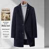 Men's Pure Wool Coat: Spring/Autumn Business Casual Suit Jacket & Versatile Loose Trousers